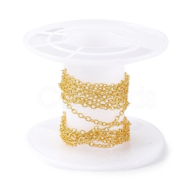 Brass Cable Chains CHC-O001-18G-1