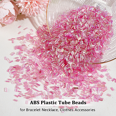 ABS Plastic Tube Beads DIY-WH0888-230D-1
