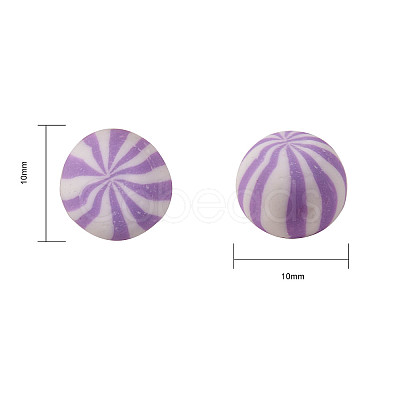7 Colors Handmade Polymer Clay Beads CLAY-CJ0001-05-1