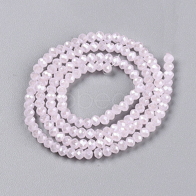 Electroplate Glass Beads Strands EGLA-A044-J1mm-A02-1