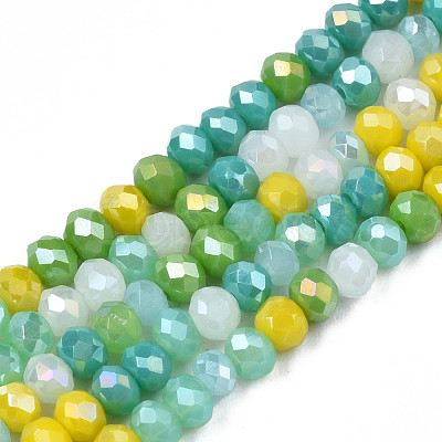 Opaque Glass Beads Strands GLAA-T006-07-A04-1