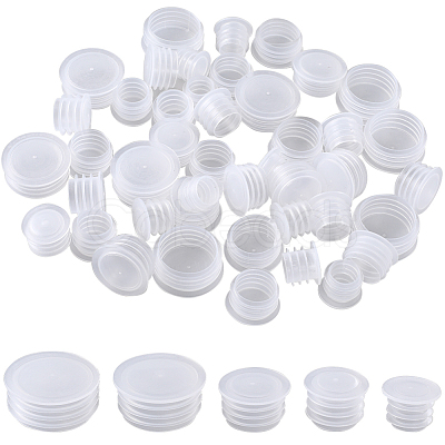 50Pcs 5 Style Plastic Bottle Stoppers AJEW-GF0007-49-1