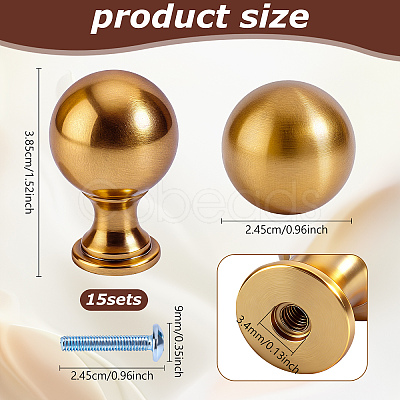 15Sets Alloy Cabinet Drawer Knobs AJEW-AR0005-74-1