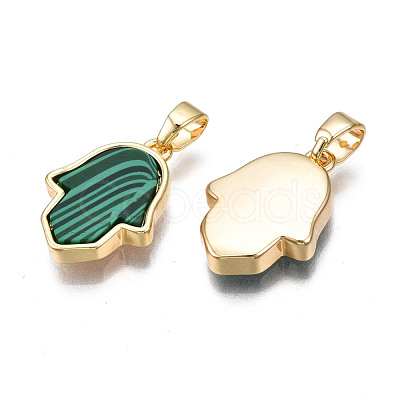 Real 18K Gold Plated Brass Pendants KK-N233-171A-01D-1