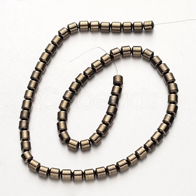 Electroplate Non-magnetic Synthetic Hematite Bead Strands G-F300-28-06-1