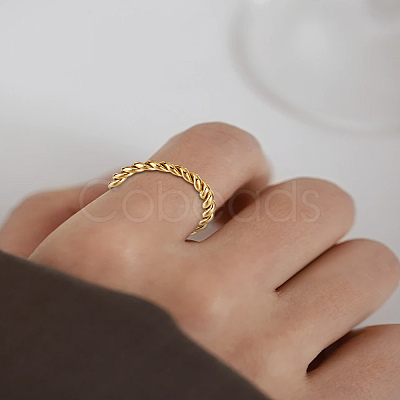 1Pc Stainless Steel Finger Rings for Women Men RJEW-LP0002-34-1