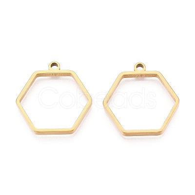 201 Stainless Steel Pendants STAS-T064-84G-03-1