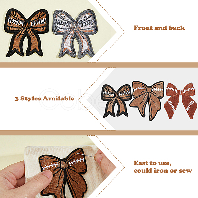 12Pcs 3 Styles Computerized Embroidery Nylon Cloth Patches DIY-HS0001-92-1