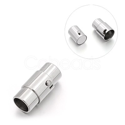 Tarnish Resistant Smooth 304 Stainless Steel Column Locking Tube Magnetic Clasps STAS-E089-05E-1