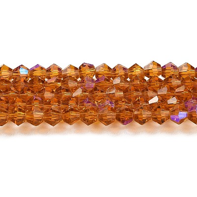 Transparent Electroplate Glass Beads Strands EGLA-A039-T3mm-L28-1