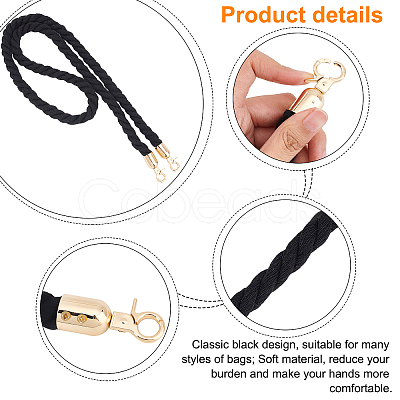 Thin Braided Cotton Bag Strap FIND-WH0049-18C-1