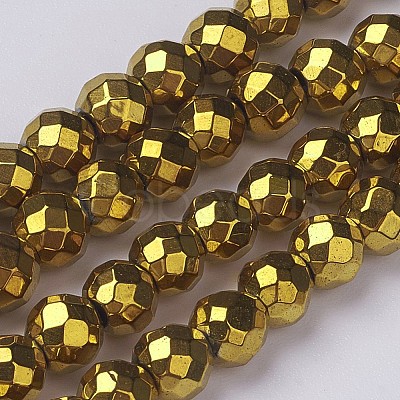 Non-Magnetic Synthetic Hematite Beads Strands G-G092-3mm-1-1