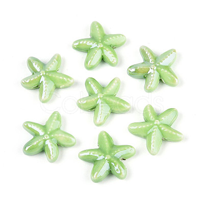 Handmade Porcelain Beads PORC-Q002-02F-01-1