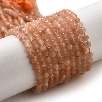 Natural Peach Moonstone Beads Strands X-G-J400-E16-02-3MM-01-1