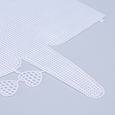 Plastic Mesh Canvas Sheets DIY-M007-02-1