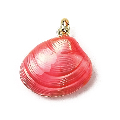 Brass Enamel Pendants KK-I378-12G-B-1