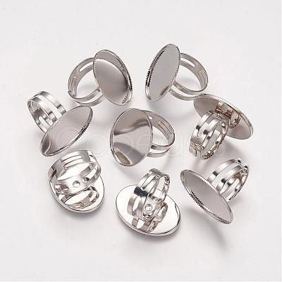 Brass Pad Ring Bases KK-B648-P-1