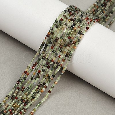 Natural African Bloodstone Beads Strands G-S388-A02-2mm-1