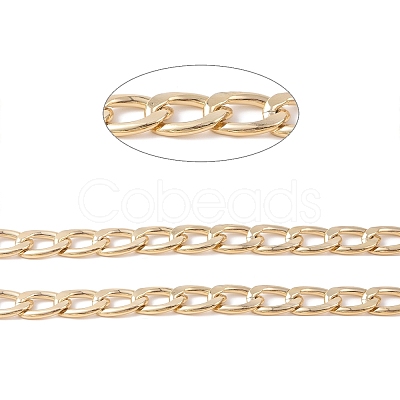 Oval Oxidation Aluminum Curb Chains CHA-K003-08G-1