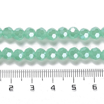 Electroplate Glass Beads Strands EGLA-A035-J6mm-A10-1