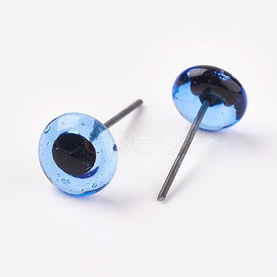 Craft Glass Doll Eyes LS-DIY-WH0020-B03-11mm-1