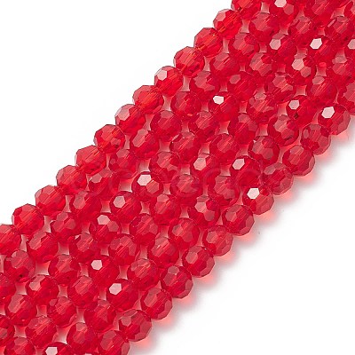 Transparent Glass Bead Strands GLAA-G013-8mm-99-1