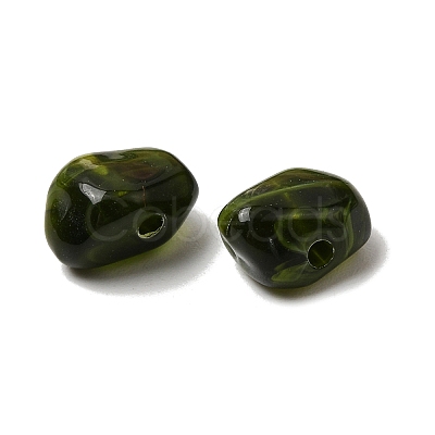 Opaque Acrylic Imitation Gemstone Beads OACR-G061-04C-1