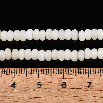 Natural White African Opal Beads Strands G-T140-75C-1