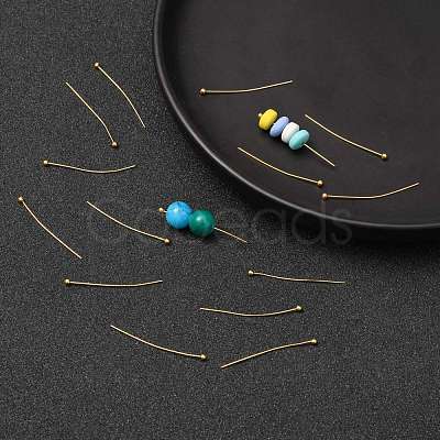 Brass Ball Head Pins X-KK-R020-07G-1