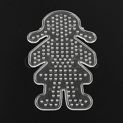 Little Girl ABC Plastic Pegboards used for 5x5mm DIY Fuse Beads X-DIY-Q009-21-1