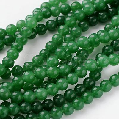 Natural Dyed White Jade Beads Strands JBR10-8mm-1