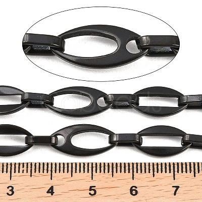 201 Stainless Steel Oval Link Chains CHS-F024-05EB-1