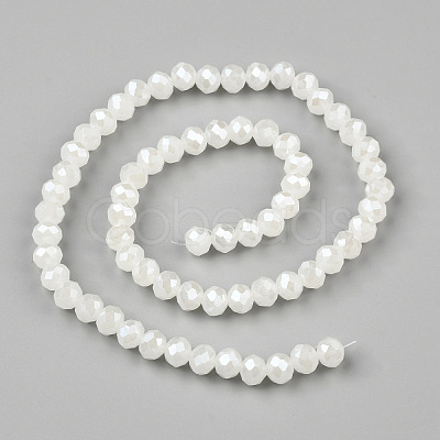 Electroplate Glass Beads Strands EGLA-A034-J4mm-A08-1