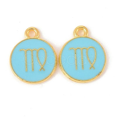 Alloy Enamel Pendants ENAM-S124-01B-16B-1