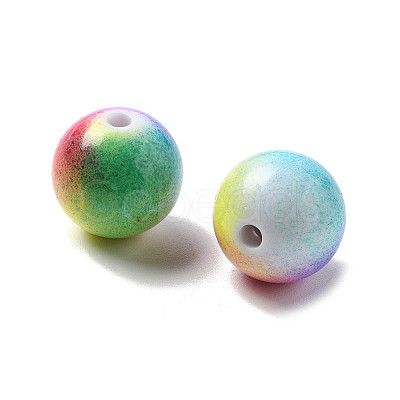Baking Paint Opaque Acrylic Beads OACR-H049-02A-1