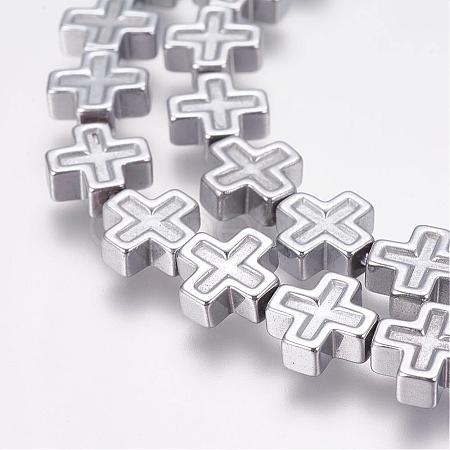 Grade AA Non-Magnetic Synthetic Hematite Bead Strands G-G652-20C-1