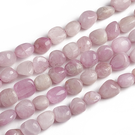 Natural Kunzite Beads Strands G-D0002-D68-1
