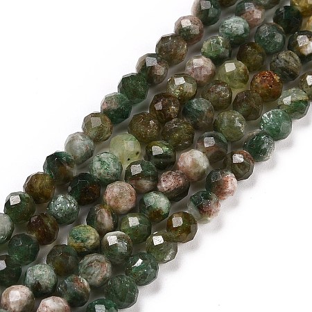 Natural Fuchsite Beads Strands G-C009-A02-1