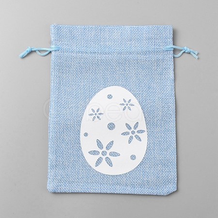 Easter Cloth Storage Pouches ABAG-WH0048-03B-02-1