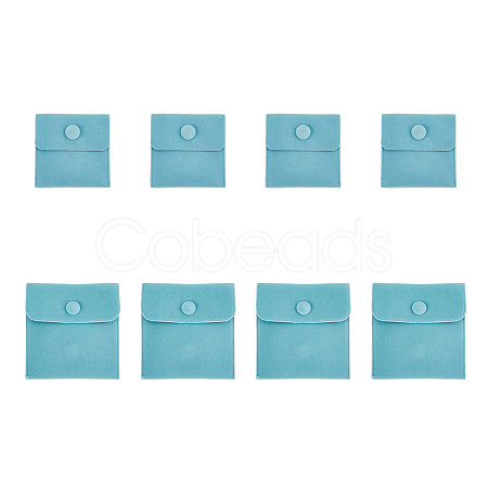 8Pcs 2 Style Square Velvet Jewelry Bags TP-HY0001-06B-1