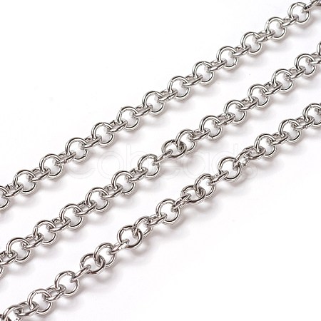 Tarnish Resistant 304 Stainless Steel Rolo Chains CHS-E016-02A-P-1