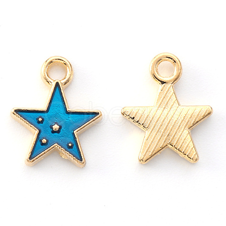 Alloy Enamel Charms X-ENAM-S121-028A-1