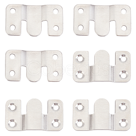 201 Stainless Steel Picture Hangers FIND-WH0040-06-1