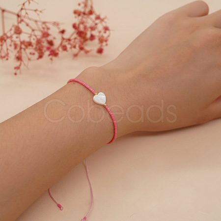 Bohemian Style Glass Seed Beads Braided Bracelets KP8572-4-1