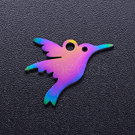 Ion Plating(IP) 304 Stainless Steel Charms STAS-Q201-JN219-1