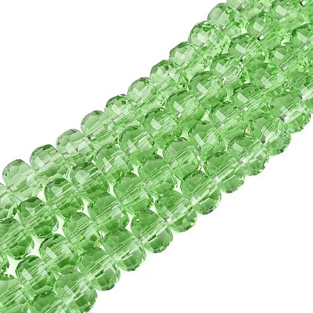Transparent Glass Beads Strands GLAA-Q114-01A-A10-1