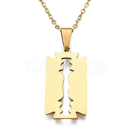 201 Stainless Steel Pendants Necklaces NJEW-S105-JN721-45-2-1