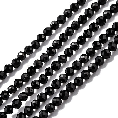 Natural Black Tourmaline Beads Strands LS-G-H266-11B-1