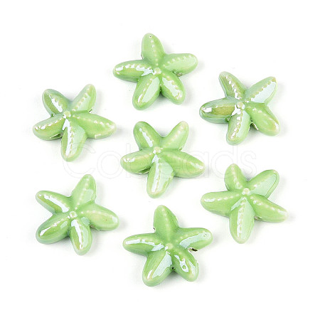 Handmade Porcelain Beads PORC-Q002-02F-01-1