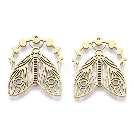 Ion Plating(IP) 304 Stainless Steel Pendants STAS-T063-212G-1